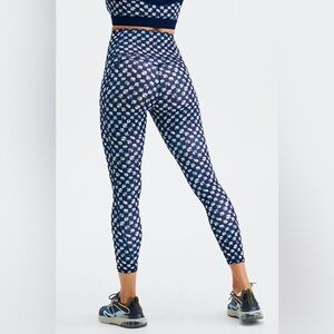 Navy Floral Women's Leggings